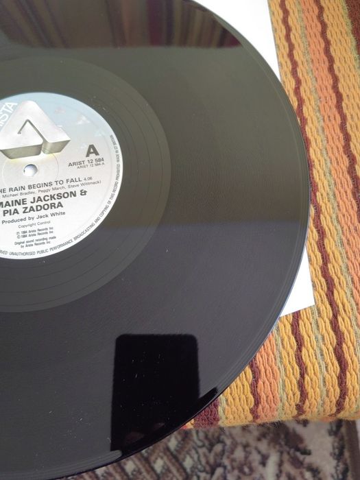 Jermaine Jackson/Pia Zadora - When The Rain Begins To Fall, 12"Maxi si