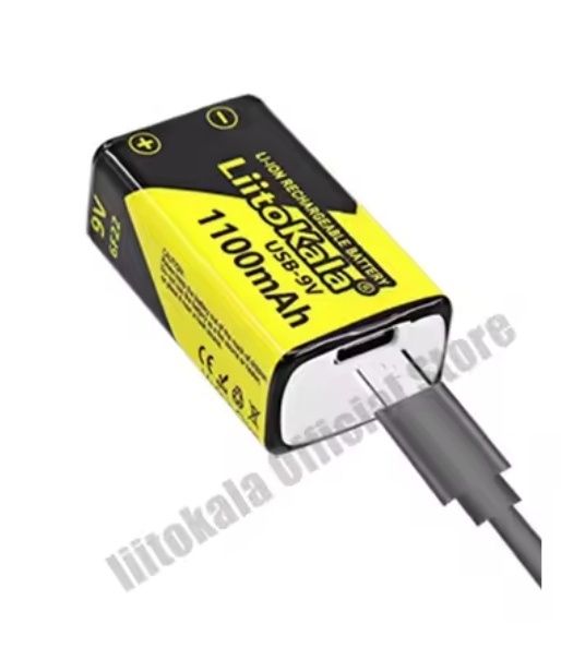 Крона 9v аккумулятор, перезаряжаемые  6f22