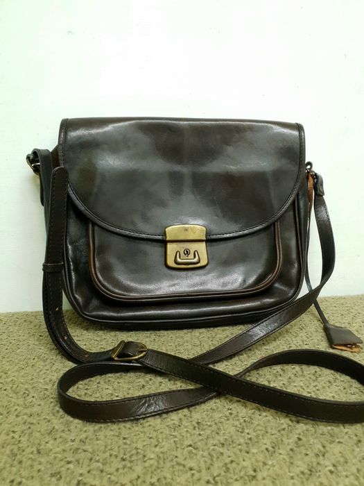 Torebka skórzana na pasku Adax 29x23cm