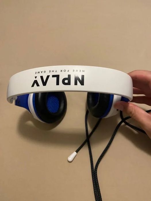 Headset NPlay PS5 Branco e Azul