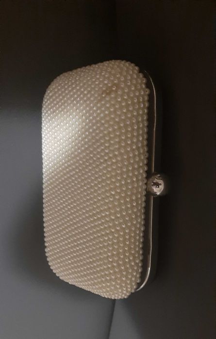 Torebka wieczorowa puzderko z koralikami