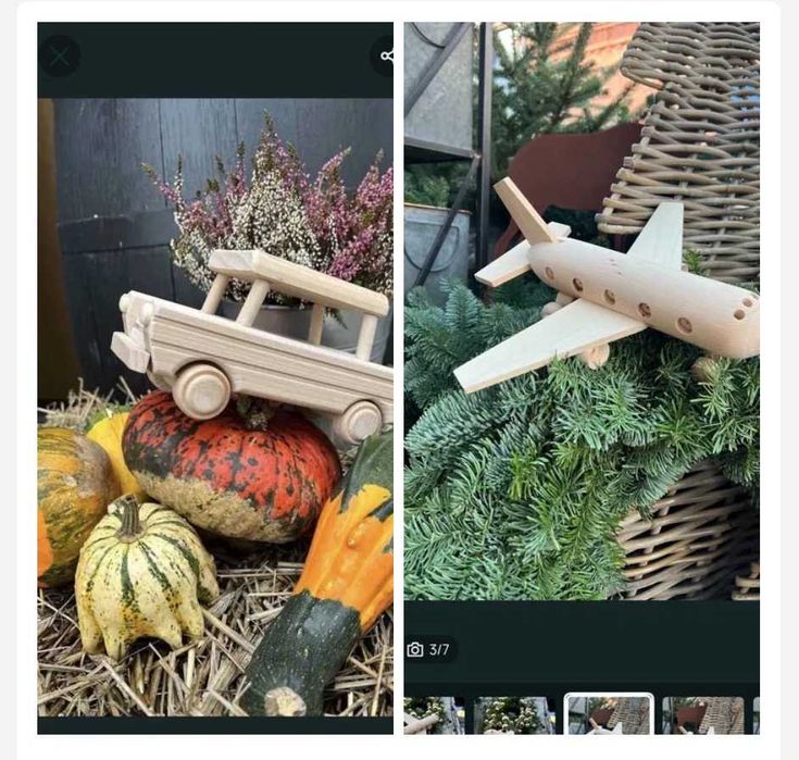 auto trabant i samolot okrągły Anna