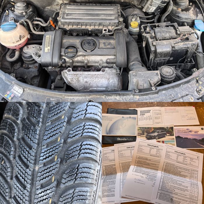Skoda Fabia II 2008 Silnik 1.4 Wspomaganie 5 Drzwi Zimowki OC 08.2026
