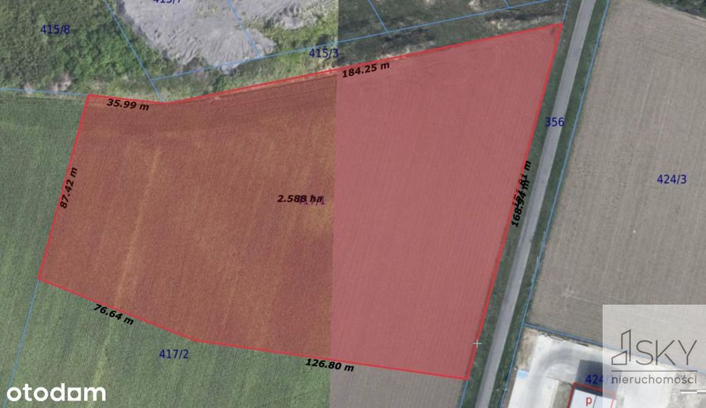 Teren produkcyjno-magazynowy | 2,6 ha | S8