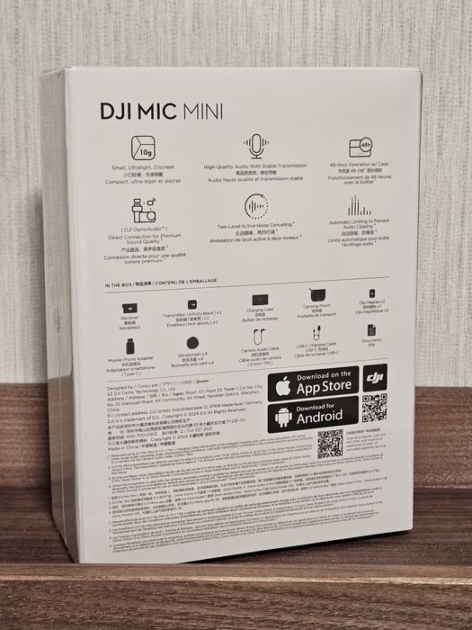 Запаковані‼️ Dji Mic Mini 2tx+1rx+case мікрофон радіосистема пєтлічка