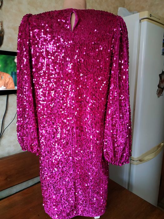 Ефектна сукня GEORGE в лелітки у кольорі фуксія 46-48 розмір