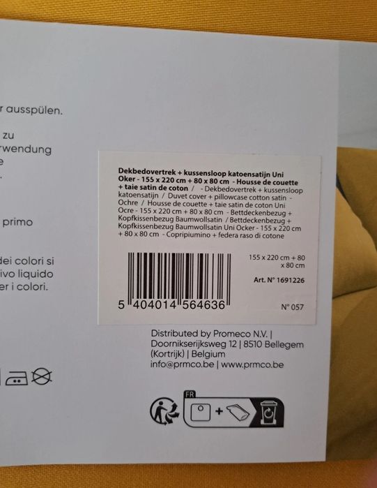 Komplet pościeli młodzieżowej Cacharel musztardowy