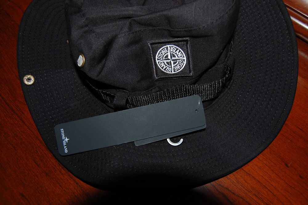 Чорна панама шляпа Stone Island, на голову до 60 см, нова
