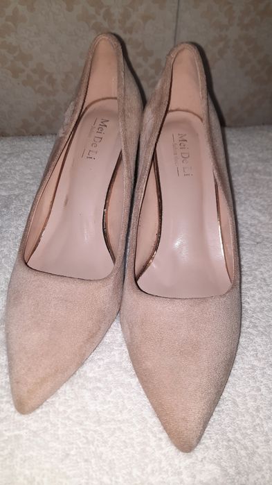 Туфлі колір беж (замш)