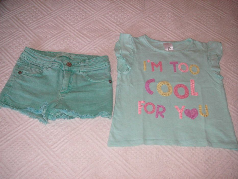 Calções Zara e T Shirt Palomino C&A