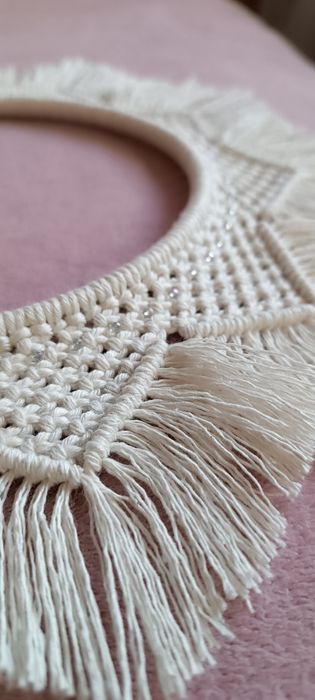 Вінок макраме різдвяний