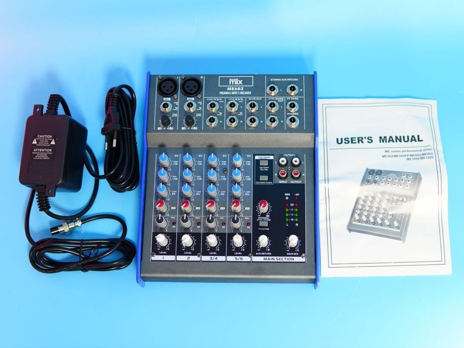 6-канальный микшер ME602 от Gear4music