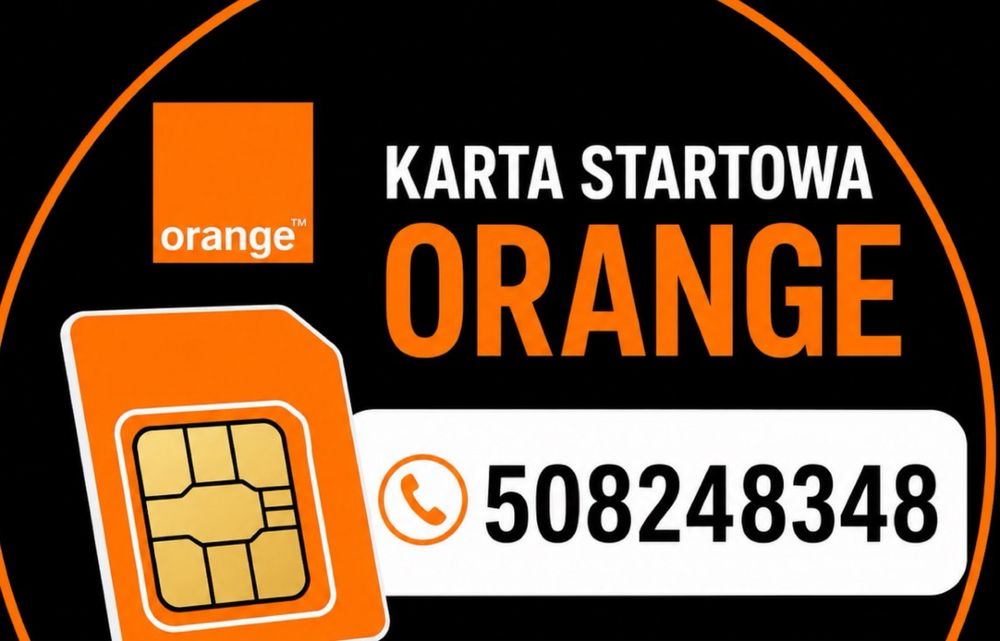 508.248.348 Starter Orange Karta startowa Złoty numer