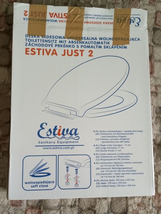 Deska sedesowa Estiva wolnoopadająca