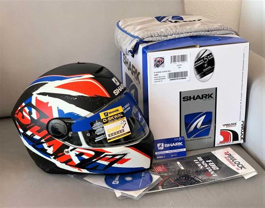 Capacete NOVO Shark D-Skwal 35% Desconto+Pinlock. Tamanho XS