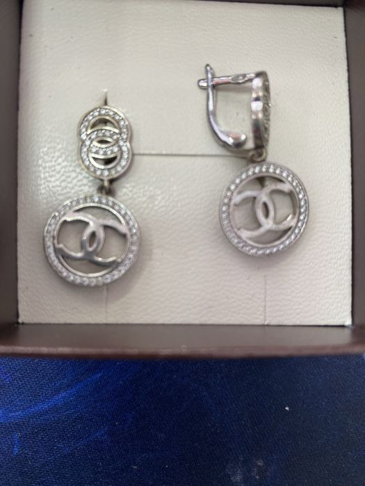 Серьги серебро 925 проба