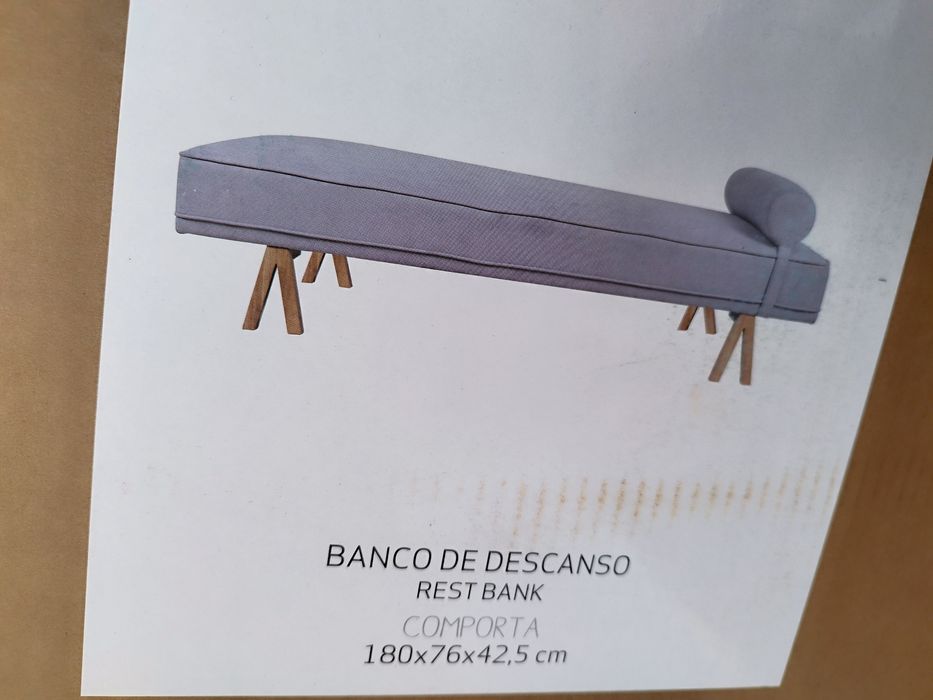 Banco de descanso NOVO Kasa modelo Comporta 180x76x42,5cm