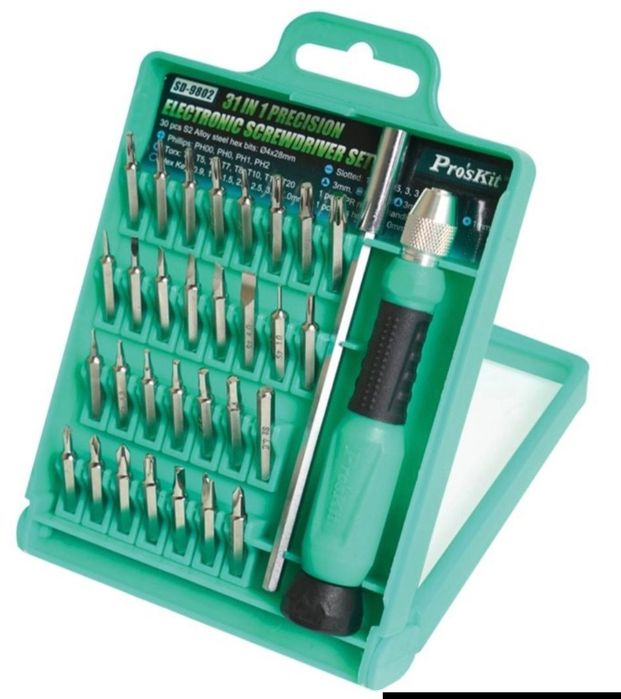 Набір викруток з бітами 30шт Pro'Skit