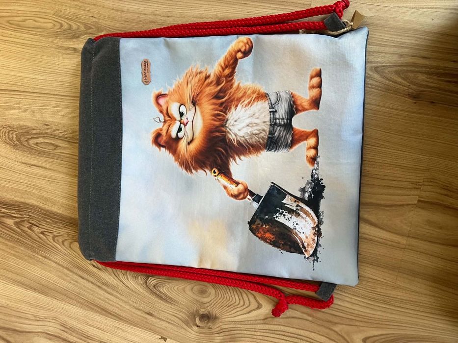 Uroczy workoplecak, handmade, nieużywany