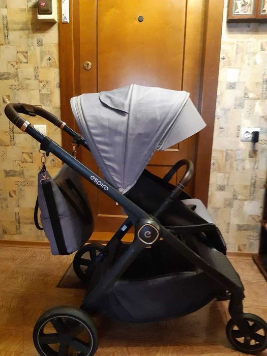ОРИГІНАЛ Коляска 2 в 1 Espiro Only 17 Graphite street (silver frame)
