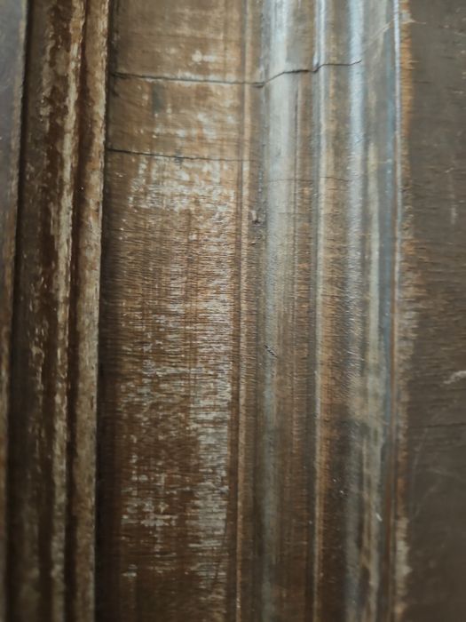 Porta Antiga em Madeira Maciça (Possivelmente Mogno) – 216 × 95 cm