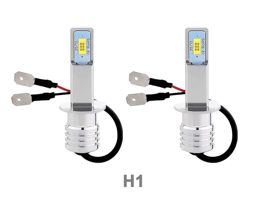 Lâmpadas de LED H4 - H7 - H1 (DC 12-24V 80W 6000K 20000LM)