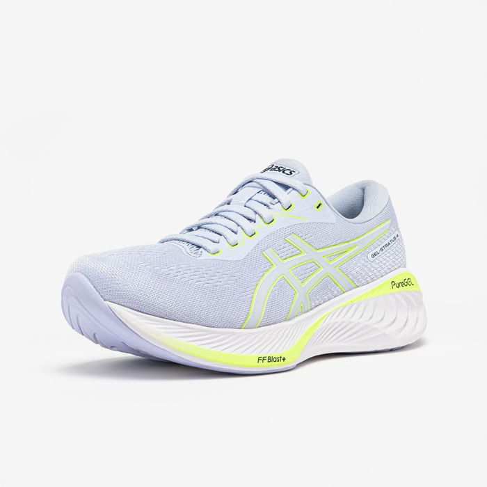 Sapatilhas de Corrida Mulher Asics Gel Stratus Knit 4, Lavanda/Amarelo