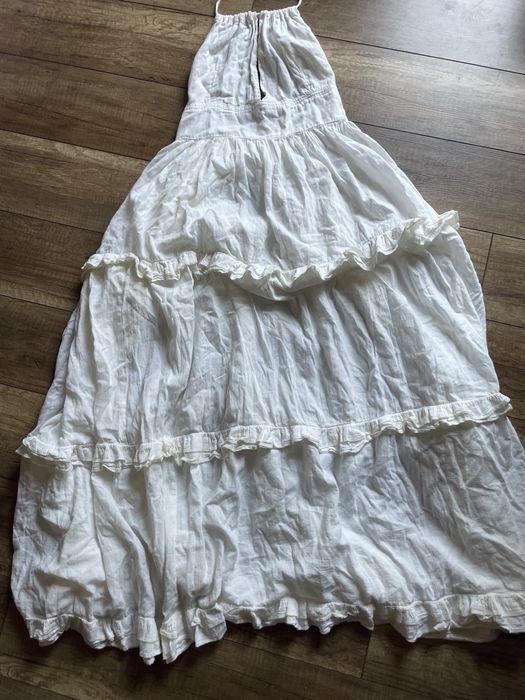 Sukienka maja bohosiewicz tulum party biala maxi boho