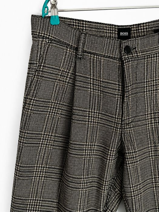 Теплі штани, брюки Hugo Boss, льон, вовна