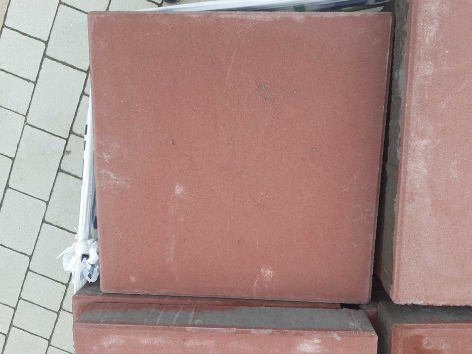 Płytka Chodnikowa Tarasowa 35x35x5 Bordo Promocja Jadar II gatunek