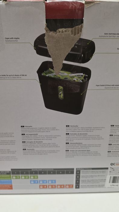 Шредер для паперу Hama BASIC S6 — компактний, надійний, для дому та оф