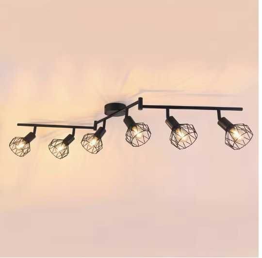 Foco de teto LED com 6 lâmpadas, Foco de teto E14. Novo, em embalagem