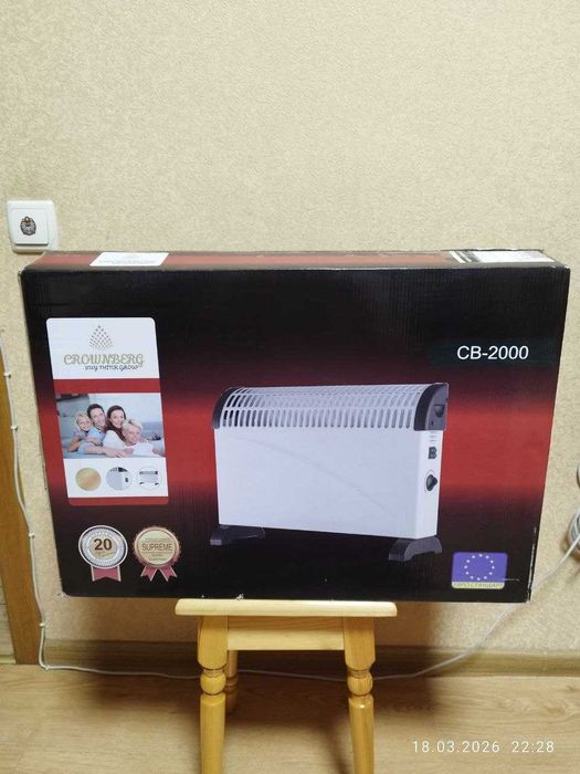 Обогреватель электрический 2 Кw CROWNBERG