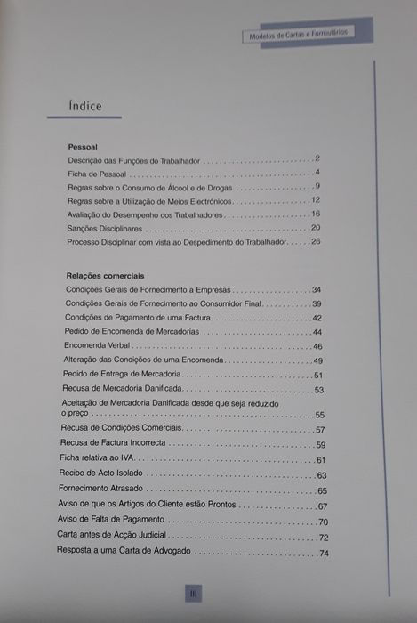 Livro: Modelos de Cartas e Formulários, novo!