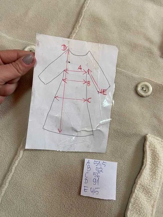 Elsej lekki krem ecru plaszcz ala kozuszek polar s m 36 38