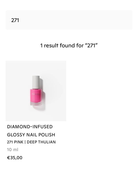 Lakier Alustre 271 Pink z diamentami