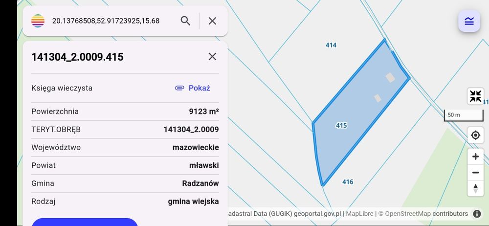 Działki inwestycyjno-rolne z budynkiem mieszkalnym