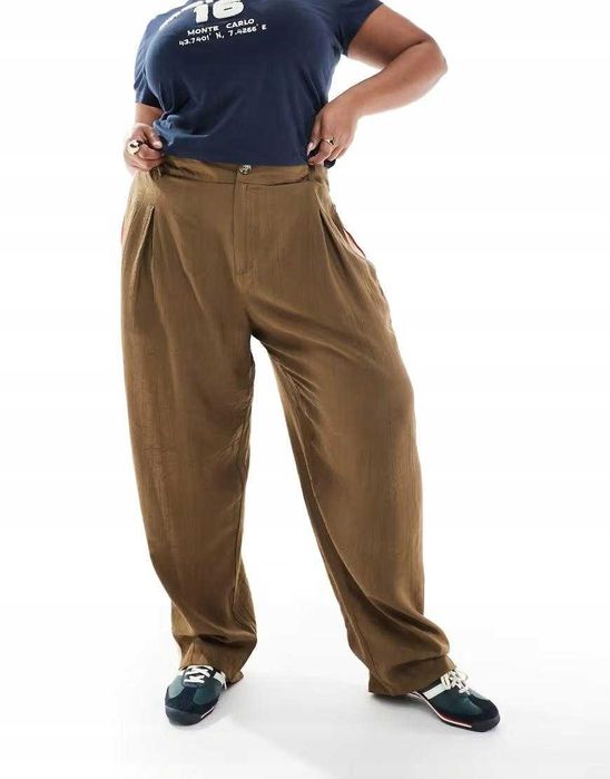 Spodnie brązowe ASOS