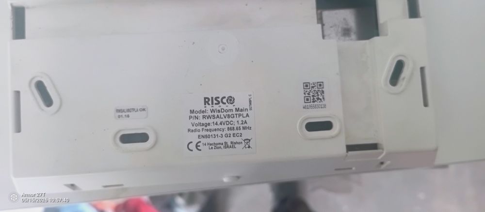 Centrala alarmowa RISCO WisDom Main GTI RWSALV8GTPLA 868 MHz na części