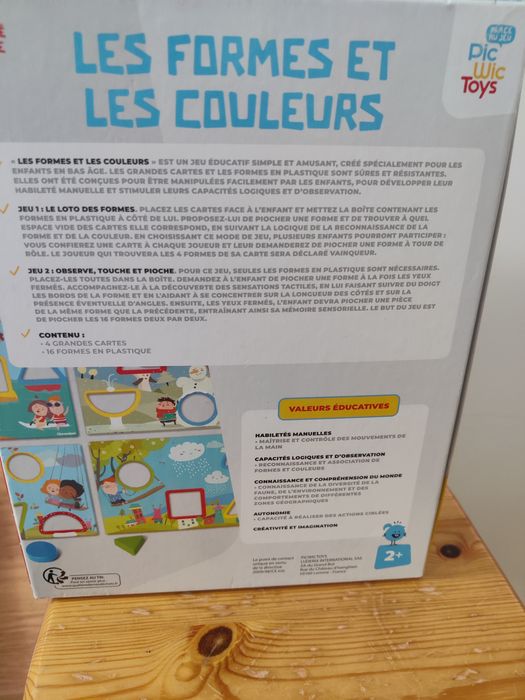 Jogo educativo, formas e cores, Picwik Toys