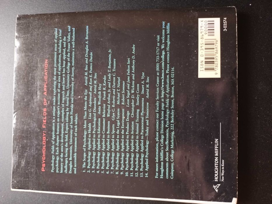 "Psychology Fields of Application" por Astric Stec e Douglas Bernstein