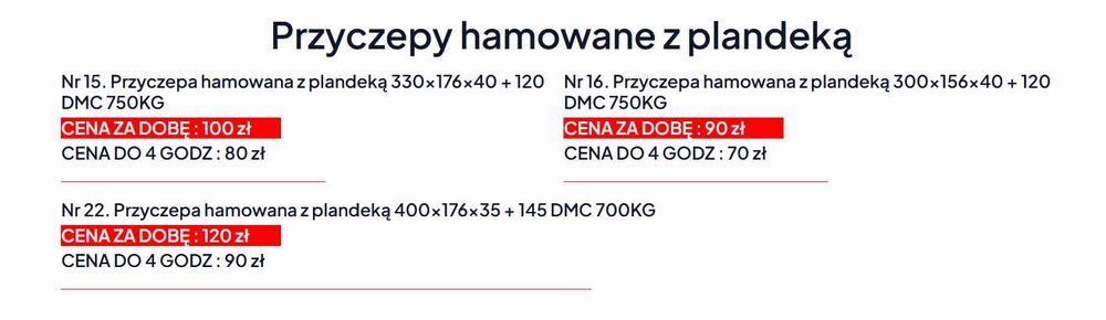 Wypożyczalnia Przyczep F.H.U. ,,DIAMENT ''