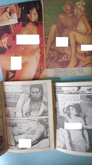 12 revistas para adultos tipo Gina / Tânia explícitas anos 70 RARAS