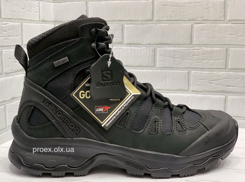 SALOMON Quest 4D Forces 2 Black | Тактические ботинки | GTX | ВСУ, полиция