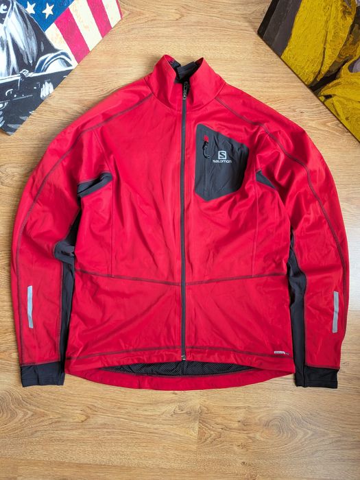 Трекінгова куртка, віндстопер Salomon softshell розмір L, бігова куртка