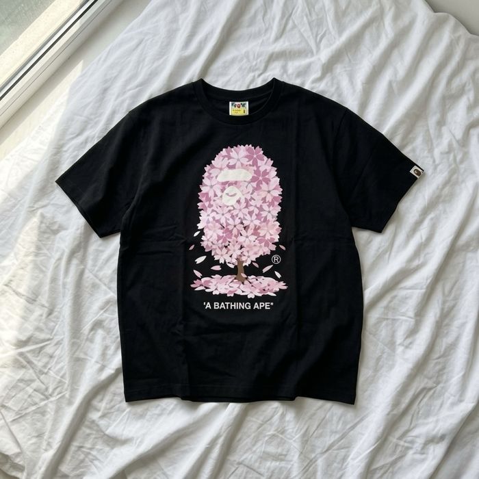 Футболка Bape Sakura | бейп сакура | бэйп сакура | T-shirt Bape | чорна біла | черная белая