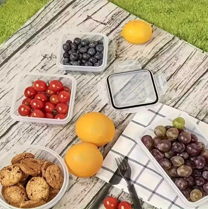 Plastikowe Pudełka na Żywność Lunchbox 12 szt
