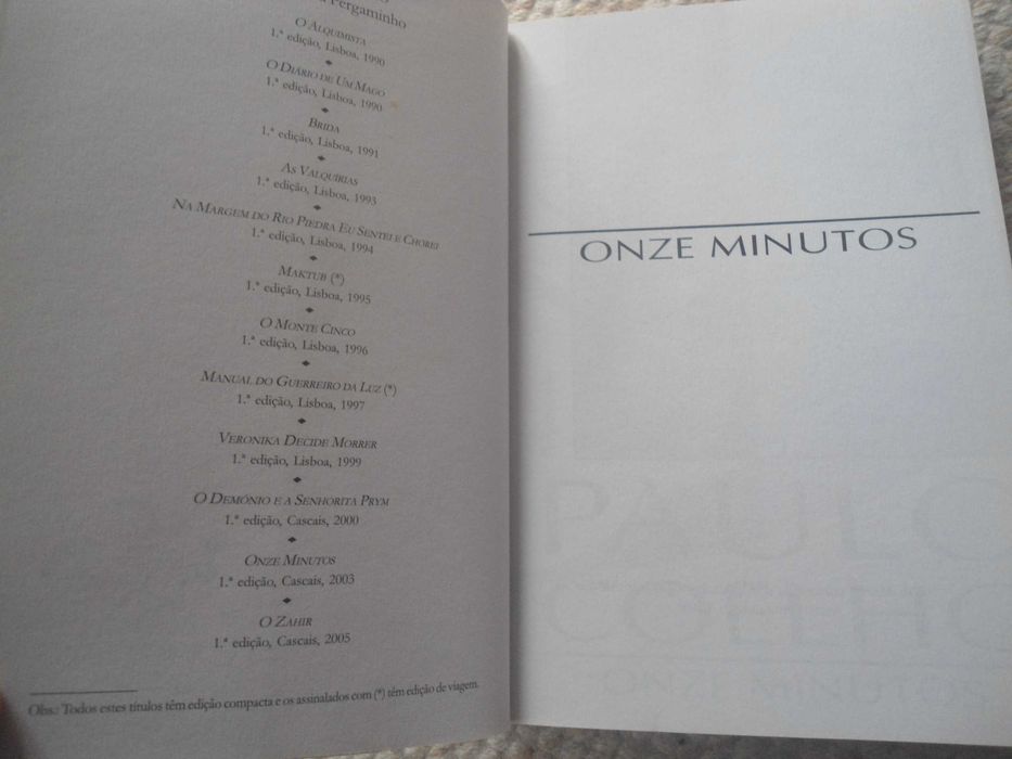 Onze Minutos por Paulo Coelho