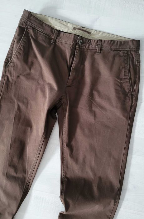 ZARA brązowe spodnie XL 36