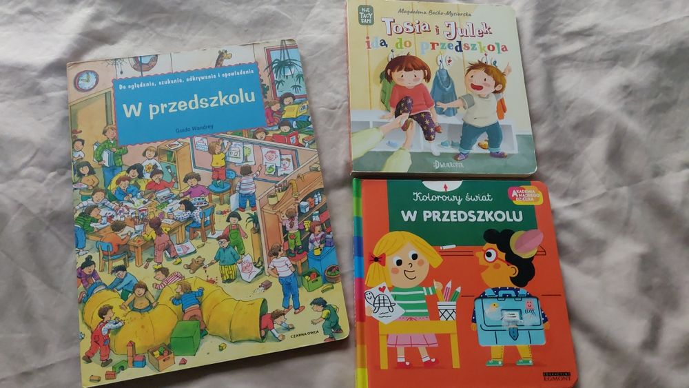 Zestaw książek pomagający w adaptacji do przedszkola